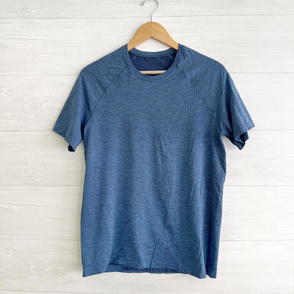 Lululemon - Blue heather short sleeve Metal Vent T-shirt, M